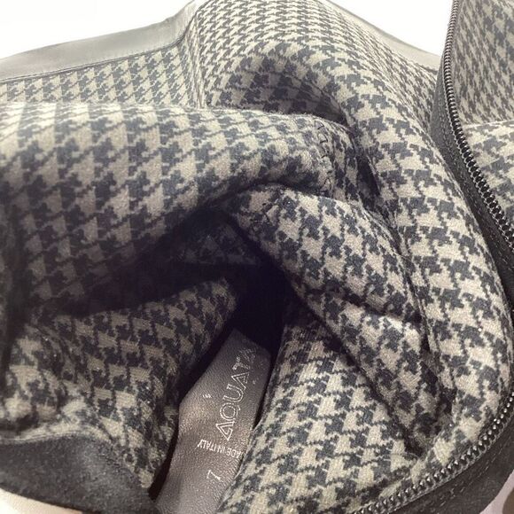 Aquatalia Sue Knee High Boots Black‎ Leather Women’s Size 7 - Picture 7 of 12